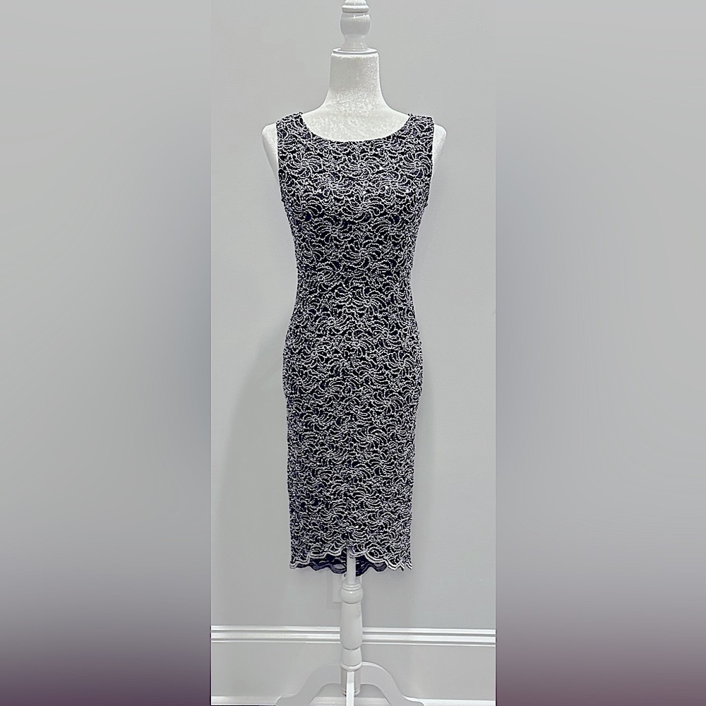 Black and silver dress